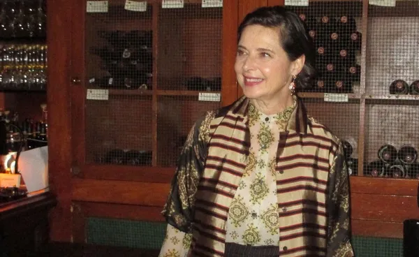 Isabella Rossellini, at the Twentieth Century Fox Joy celebration lunch, remembers Nando
